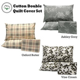 Darrahopens Home & Garden > Bedding Pure Cotton Ashley Quilt Cover Set Double