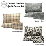Darrahopens Home & Garden > Bedding Pure Cotton Oxford Quilt Cover Set Double