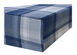 Darrahopens Home & Garden > Bedding Queen Luxury 100% Cotton Flannelette Fitted Bed Sheet Flannel - Blue Check Print