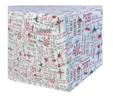 Darrahopens Home & Garden > Bedding Queen Luxury 100% Cotton Flannelette Fitted Bed Sheet Xmas Flannel - Christmas