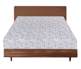 Darrahopens Home & Garden > Bedding Queen Luxury 100% Cotton Flannelette Fitted Bed Sheet Xmas Flannel - Christmas