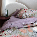 Darrahopens Home & Garden > Bedding > Quilts & Duvets 100% Cloud Cotton Duvet Quilt Cover Set w/ 2 Pillow Cases in Serena - King