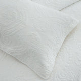 Darrahopens Home & Garden > Bedding > Quilts & Duvets 100% Cotton Coverlet Set Damask White King