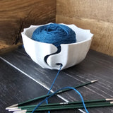 Darrahopens Home & Garden > Bedding > Quilts & Duvets A 3D-printed yarn bowl to accompany your knitting and crochet time. White.