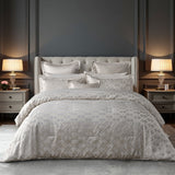 Darrahopens Home & Garden > Bedding > Quilts & Duvets Bianca Firenze Pearl 6 Pcs Jacquard Geometric Comforter Set Super King
