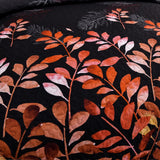 Darrahopens Home & Garden > Bedding > Quilts & Duvets Black and Red  Leaves Quilted Bedspread & Pillowcase Set
