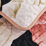 Darrahopens Home & Garden > Bedding > Quilts & Duvets Blossom Trio Quilted Coverlet Set with Pillowcases (Black, Red & Pink
