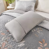 Darrahopens Home & Garden > Bedding > Quilts & Duvets Brown Verdant Quilted Ensemble with Flower Motifs bedspread  and Pillowcases