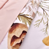Darrahopens Home & Garden > Bedding > Quilts & Duvets Floral Comforter Set, Queen/King Size, Blush Floral 3-Piece Bedding, Soft Microfiber for All Seasons