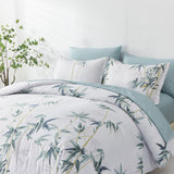 Darrahopens Home & Garden > Bedding > Quilts & Duvets Floral Leaves Comforter Set, Queen/King Size, Quilted Bedding with Pillowcases