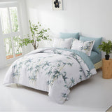 Darrahopens Home & Garden > Bedding > Quilts & Duvets Floral Leaves Comforter Set, Queen/King Size, Quilted Bedding with Pillowcases