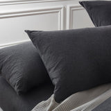 Darrahopens Home & Garden > Bedding > Quilts & Duvets Gioia Casa 100% Jersey Cotton Quilt Cover Set - Black Marble - Double