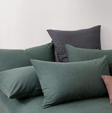 Darrahopens Home & Garden > Bedding > Quilts & Duvets Gioia Casa 100% Jersey Cotton Quilt Cover Set - Green - Single