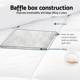 Darrahopens Home & Garden > Bedding > Quilts & Duvets Giselle Bedding 800GSM Goose Down Feather Quilt Winter Blanket Duvet Comforter Double