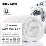Darrahopens Home & Garden > Bedding > Quilts & Duvets Goose Feather Down Quilt 700 GSM Duvet DoonasQueen:210x210cm