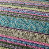 Darrahopens Home & Garden > Bedding > Quilts & Duvets Grenn Teal Boho style Printed Bedspread Quilt Set + Pillowcases