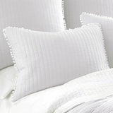 Darrahopens Home & Garden > Bedding > Quilts & Duvets Jenny Mclean Clavo Pompom White 3 Piece 100% Cotton Coverlet Set Queen
