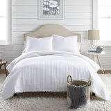 Darrahopens Home & Garden > Bedding > Quilts & Duvets Jenny Mclean Clavo Pompom White 3 Piece 100% Cotton Coverlet Set Queen