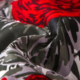 Darrahopens Home & Garden > Bedding > Quilts & Duvets Luxurious rose Soft white 3 Pc Comforter & Pillow Cover Set