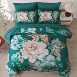 Darrahopens Home & Garden > Bedding > Quilts & Duvets Pure Haven green floral 3‑Piece Comforter Set