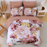 Darrahopens Home & Garden > Bedding > Quilts & Duvets Pure Haven Pink floral 3‑Piece Comforter Set