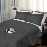 Darrahopens Home & Garden > Bedding > Quilts & Duvets Ramesses 3 Piece Ultrasonic Comforter Set Queen Charcoal