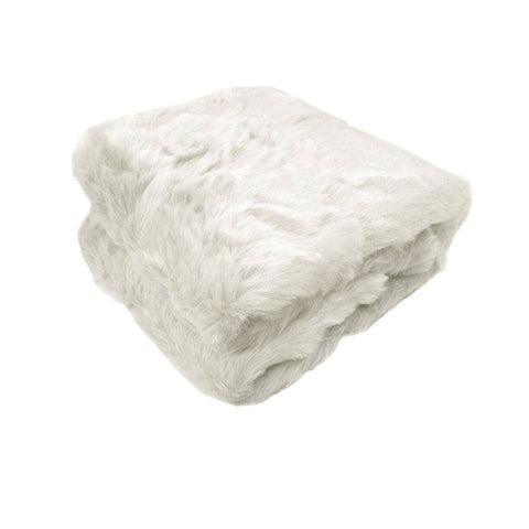 Darrahopens Home & Garden > Bedding Radisson Alaskan Bear Luxury Animal Faux Fur Throw Rug 127 x 152 cm Natural