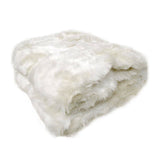 Darrahopens Home & Garden > Bedding Radisson Snow Fox Luxury Animal Faux Fur Throw Rug 127 x 152 cm