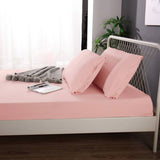 Darrahopens Home & Garden > Bedding Ramesses 1000TC Linen Bamboo Fitted Sheet Combo Set Dusty Pink King