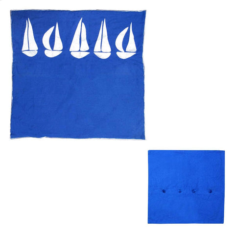 Darrahopens Home & Garden > Bedding Sail Boats Cotton Embroidered European Pillowcase 65 x 65 cm