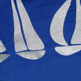 Darrahopens Home & Garden > Bedding Sail Boats Cotton Embroidered European Pillowcase 65 x 65 cm