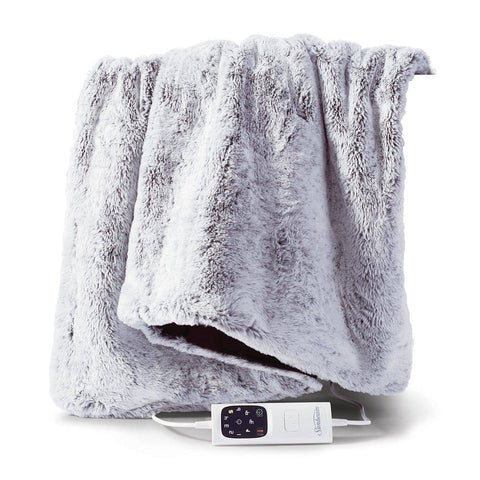 Darrahopens Home & Garden > Bedding Sunbeam Heated Throw Blanket Electric Soft Fur Fleece Winter Warm Snug Caravan
