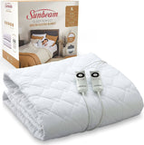 Darrahopens Home & Garden > Bedding Sunbeam Sleep Perfect Soft Heated Washable Quilted Electric Blanket - King