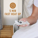 Darrahopens Home & Garden > Bedding Sunbeam Sleep Perfect Soft Heated Washable Quilted Electric Blanket - King