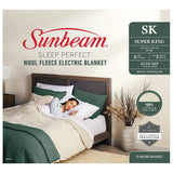 Darrahopens Home & Garden > Bedding Sunbeam Sleep Perfect Super King Bed Wool Fleece Heated Blanket