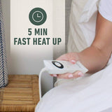 Darrahopens Home & Garden > Bedding Sunbeam Sleep Perfect Wool Fleece Heated Soft Washable Blanket - King