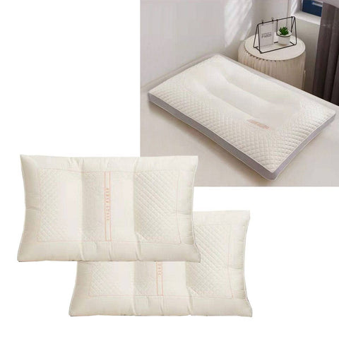 Darrahopens Home & Garden > Bedding Twin Pack Pearl Protein &amp; Latex Skin Friendly Standard Pillows 48 x 74 cm