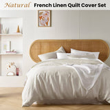 Darrahopens Home & Garden > Bedding Vintage Design Homewares Natural French Linen Quilt Cover Set Queen