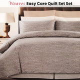 Darrahopens Home & Garden > Bedding Weaves Coffee Easy Care Quilt Cover Set Queen
