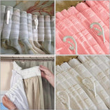 Darrahopens Home & Garden > Curtains > Curtain Accessories 100 curtain hooks - G-shaped reinforced curtain hooks - White - For shower windows - Curtain accessories
