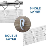 Darrahopens Home & Garden > Curtains > Curtain Accessories 100 curtain hooks - G-shaped reinforced curtain hooks - White - For shower windows - Curtain accessories
