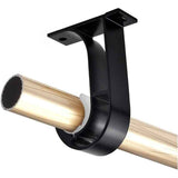Darrahopens Home & Garden > Curtains > Curtain Accessories 2 Pcs Curtain Rod Brackets Zinc Alloy Wall Ceiling Mount White