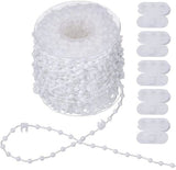 Darrahopens Home & Garden > Curtains > Curtain Accessories 20m Blind Chain - Vertical Blind Mounts and 5 Chain Connectors - Vertical Blind Bottom Chain - Suitable for 89mm Blind Slats
