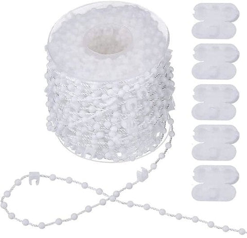 Darrahopens Home & Garden > Curtains > Curtain Accessories 20m Blind Chain - Vertical Blind Mounts and 5 Chain Connectors - Vertical Blind Bottom Chain - Suitable for 89mm Blind Slats