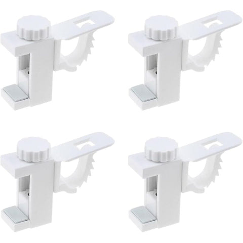 Darrahopens Home & Garden > Curtains > Curtain Accessories 4 pcs Curtain Holder Clip Bracket, Adjustable Crossbar Curtain ROd Towel Storage Hook