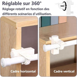 Darrahopens Home & Garden > Curtains > Curtain Accessories 4 pcs Curtain Holder Clip Bracket, Adjustable Crossbar Curtain ROd Towel Storage Hook