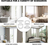 Darrahopens Home & Garden > Curtains > Curtain Accessories 50 pieces curtain hooks - curtain gliders - universal curtain hooks - curtain rail hooks - curtain gliders - curtain hooks - curtains - shower curtains - curtains and door curtains