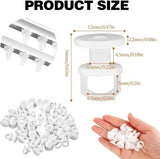 Darrahopens Home & Garden > Curtains > Curtain Accessories 50 pieces curtain hooks - curtain gliders - universal curtain hooks - curtain rail hooks - curtain gliders - curtain hooks - curtains - shower curtains - curtains and door curtains