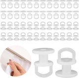 Darrahopens Home & Garden > Curtains > Curtain Accessories 50 pieces curtain hooks - curtain gliders - universal curtain hooks - curtain rail hooks - curtain gliders - curtain hooks - curtains - shower curtains - curtains and door curtains