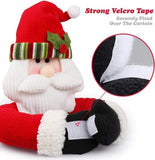 Darrahopens Home & Garden > Curtains > Curtain Accessories Christmas Themed Curtain Ties - (Set of Two) - Curtain Ties - Curtain Hooks - Snowman Design - Suitable for curtains, windows, wine bottle decorations, Christmas decorations, home and party decorations.